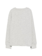 T-shirt per bambino Trussardi Kids grigio con stampa logo sul davanti TBA26015TS GREY LIGHT MELANGE TRUSSARDI KIDS 