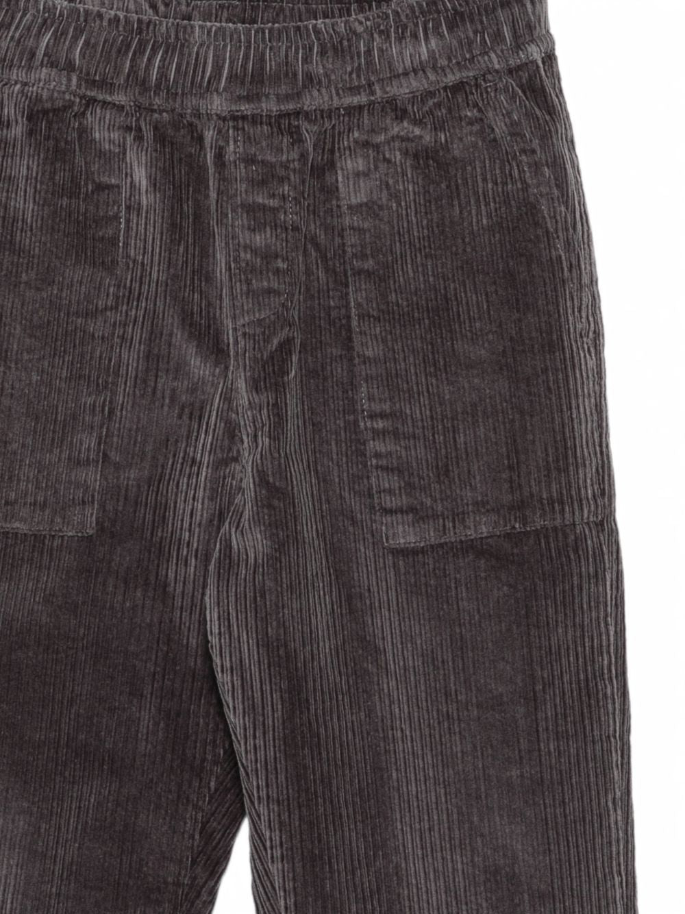 Pantaloni per bambino Trussardi Kids grigi in velluto TBA26016PA GREY TRUSSARDI KIDS 