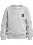 Felpa per bambino Trussardi Kids grigio con effetto mélange TBA26020FE GREY LIGHT MELANGE TRUSSARDI KIDS 
