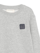 Felpa per bambino Trussardi Kids grigio con effetto mélange TBA26020FE GREY LIGHT MELANGE TRUSSARDI KIDS 