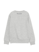 Felpa per bambino Trussardi Kids grigio con effetto mélange TBA26020FE GREY LIGHT MELANGE TRUSSARDI KIDS 
