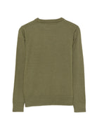 Maglione per bambino Trussardi Kids verde con ricamo logo TBA26021MA CYPRESS TRUSSARDI KIDS 