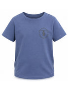 T-shirt per bambino Trussardi Kids blu con stampa con logo sul petto TBA26022TS AVIO TRUSSARDI KIDS 