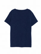 T-shirt per bambino Trussardi Kids blu con stampa con logo sul petto TBA26022TS BLUE NAVAL TRUSSARDI KIDS 