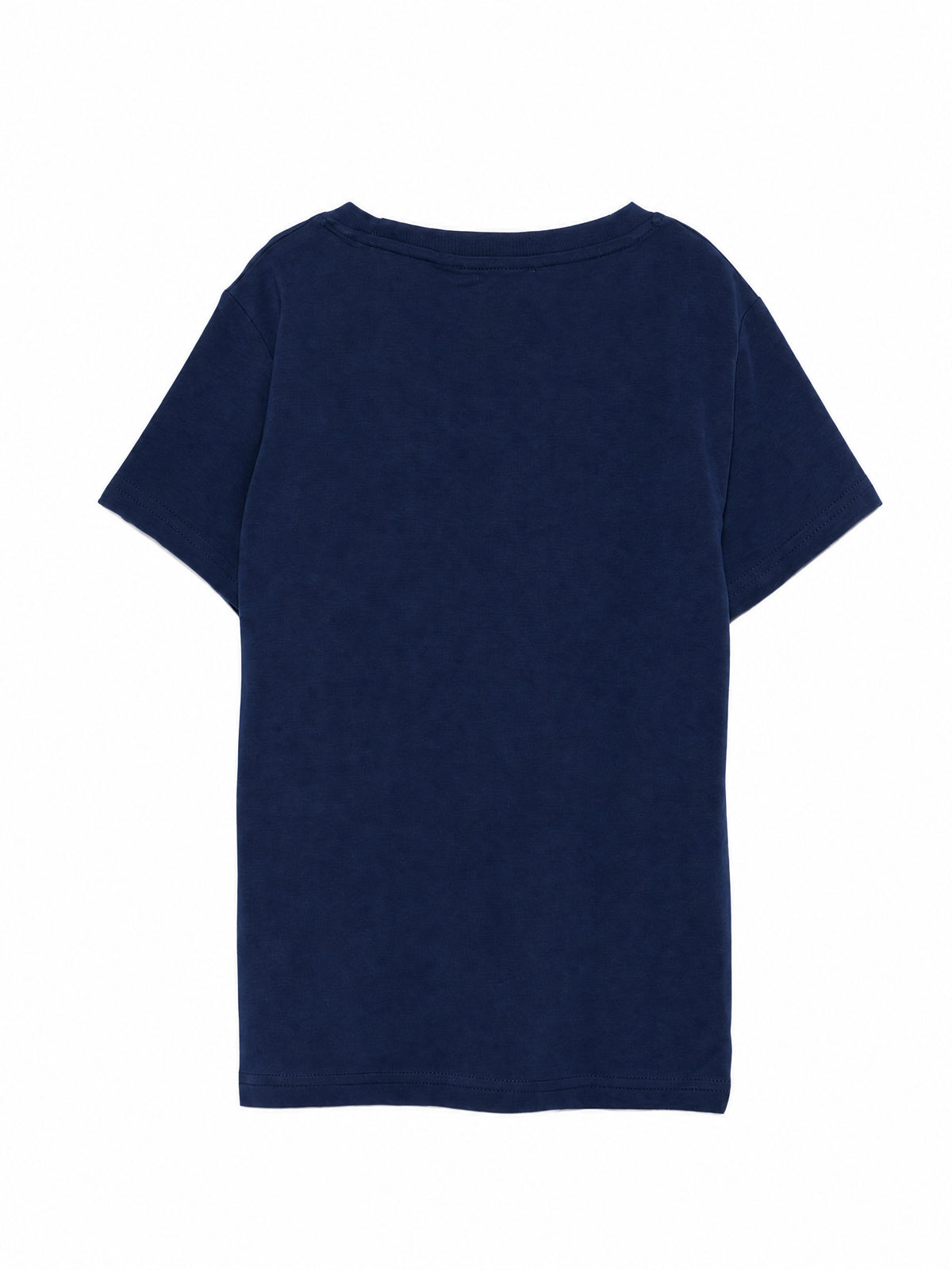 T-shirt per bambino Trussardi Kids blu con stampa con logo sul petto TBA26022TS BLUE NAVAL TRUSSARDI KIDS 