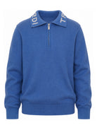Polo per bambino Trussardi Kids blu con chiusura a zip TBA26046PO AVIO TRUSSARDI KIDS 