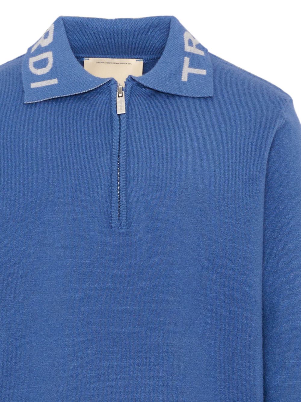 Polo per bambino Trussardi Kids blu con chiusura a zip TBA26046PO AVIO TRUSSARDI KIDS 