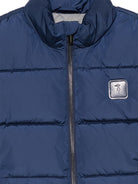 Gilet per bambino Trussardi Junior blu imbottito trapuntato TBA26048PI BLUE NAVAL TRUSSARDI KIDS 