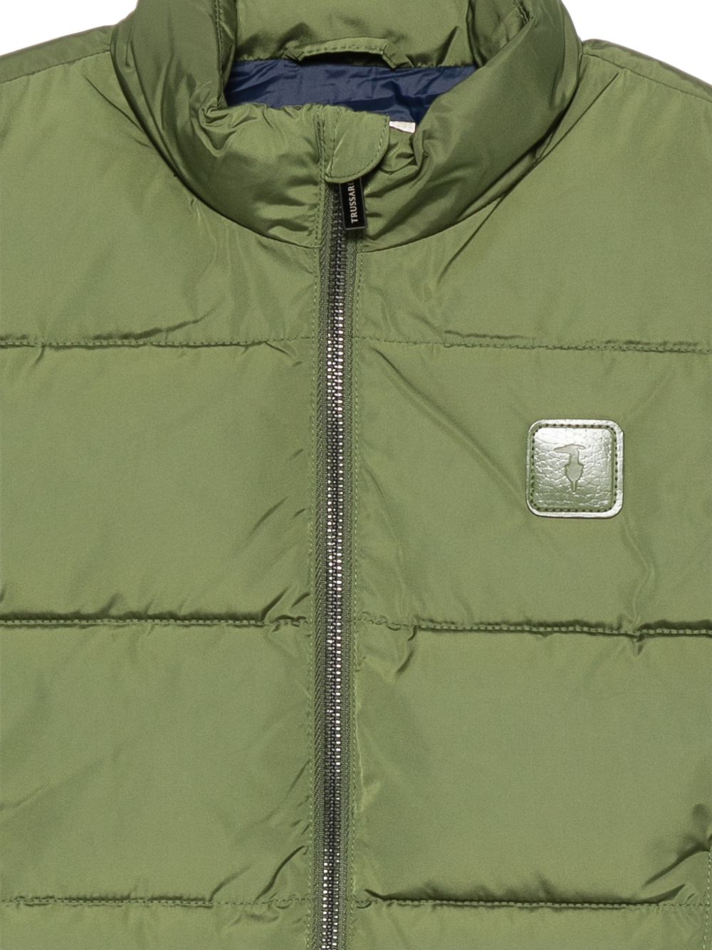 Gilet per bambino Trussardi Junior verde imbottito trapuntato TBA26048PI CYPRESS TRUSSARDI KIDS 