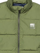 Gilet per bambino Trussardi Junior verde imbottito trapuntato TBA26048PI CYPRESS TRUSSARDI KIDS 