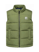 Gilet per bambino Trussardi Junior verde imbottito trapuntato TBA26048PI CYPRESS TRUSSARDI KIDS 