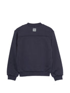 Felpa per bambino Trussardi Kids blu con tasche a marsupio TBA26053FE BLUE NAVAL TRUSSARDI KIDS 