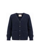 Cardigan per bambino Trussardi Kids blu con lavorazione a maglia intrecciata TBA26059CD BLUE NAVAL TRUSSARDI KIDS 