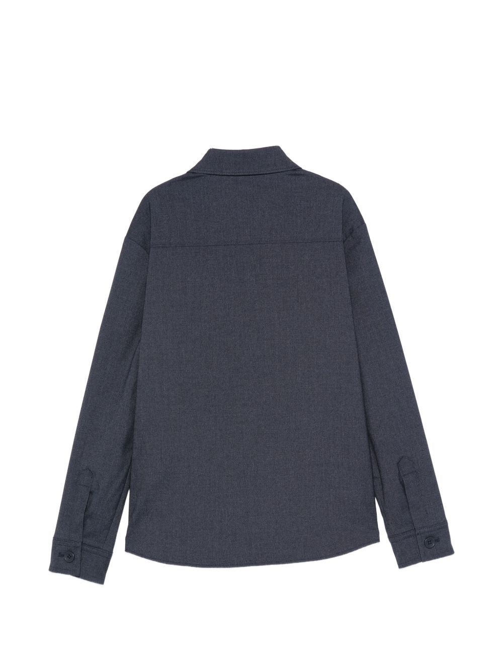 Camicia per bambino Trussardi Kids blu con logo ricamato sul petto TBA26063CA BLUE NAVAL TRUSSARDI KIDS 