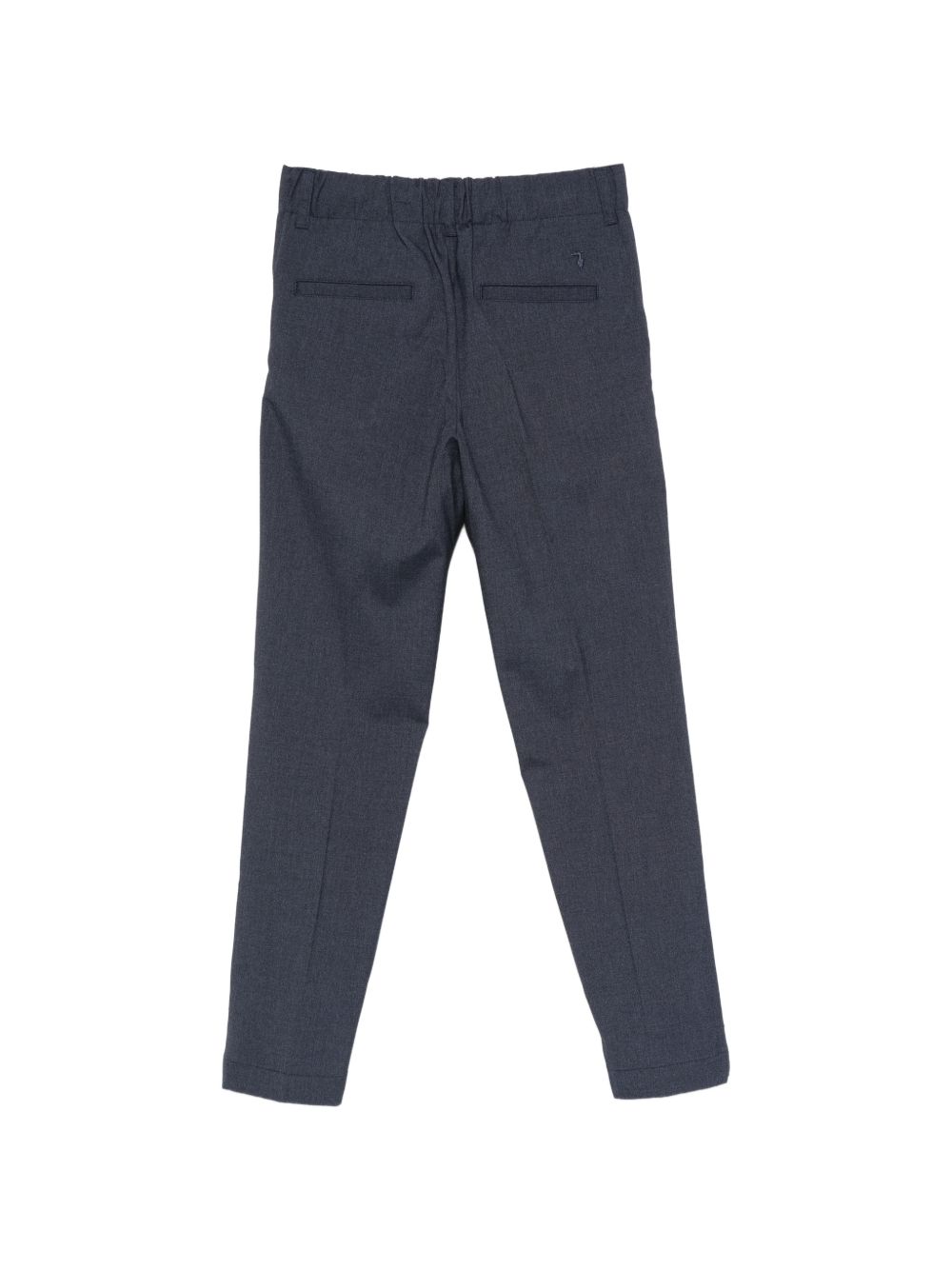 Pantaloni per bambino Trussardi Kids blu con chiusura frontale con bottone TBA26064PA BLUE NAVAL TRUSSARDI KIDS 