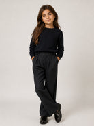 Pantalone per bambino Trussardi Kids grigio con dettagli plissettati TGA26045PA GREY TRUSSARDI KIDS 