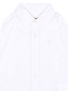 Camicia per neonatoTrussardi Kids bianca con ricamo del logo TIA26016CA WHITE TRUSSARDI KIDS 