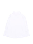 Camicia per neonatoTrussardi Kids bianca con ricamo del logo TIA26016CA WHITE TRUSSARDI KIDS 