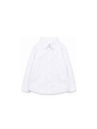 Camicia per bambino Trussardi Kids bianca con ricamo del logo TIA26016CA WHITE TRUSSARDI KIDS 