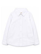 Camicia per neonatoTrussardi Kids bianca con ricamo del logo TIA26016CA WHITE TRUSSARDI KIDS 