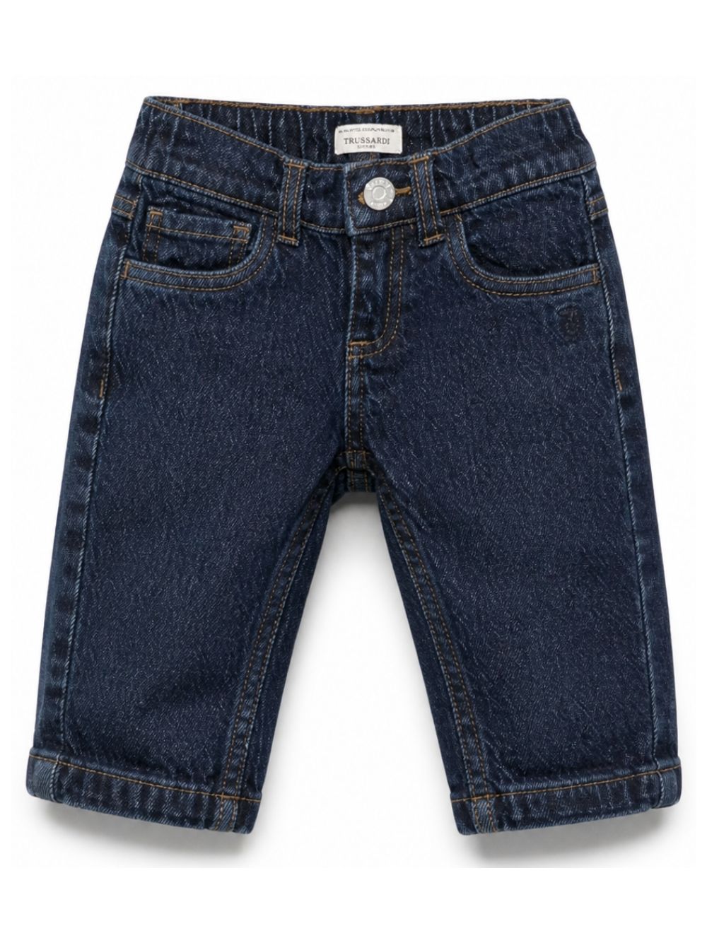 Jeans per neonato Trussardi Kids blu con design a cinque tasche TIA26017JE DENIM BLUE DARK TRUSSARDI KIDS 