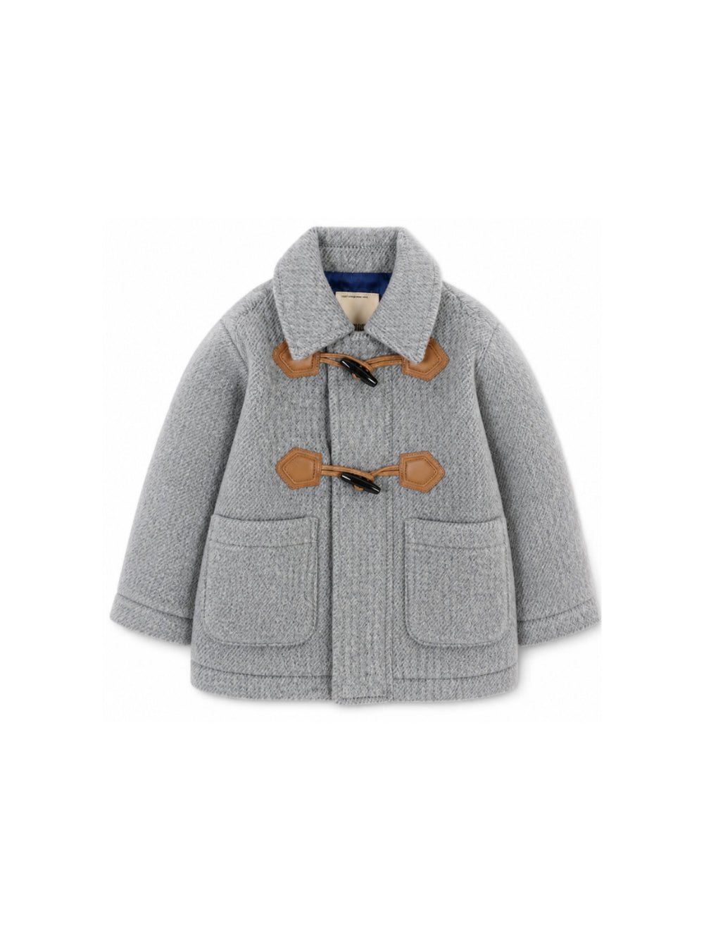 Cappotto per neonato Trussardi Kids grigio con chiusura con alamari TIA26047CP GREY LIGHT MELANGE TRUSSARDI KIDS 