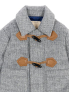 Cappotto per neonato Trussardi Kids grigio con chiusura con alamari TIA26047CP GREY LIGHT MELANGE TRUSSARDI KIDS 