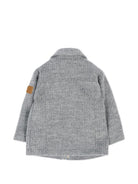 Cappotto per neonato Trussardi Kids grigio con chiusura con alamari TIA26047CP GREY LIGHT MELANGE TRUSSARDI KIDS 