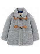Cappotto per neonato Trussardi Kids grigio con chiusura con alamari TIA26047CP GREY LIGHT MELANGE TRUSSARDI KIDS 