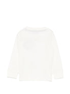 Felpa per neonato Trussardi Kids bianca con logo ricamato TIA26065TS OFF-WHITE TRUSSARDI KIDS 