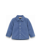 Camicia per neonato Trussardi Kids blu con effetto velluto a coste TIA26074CA AVIO TRUSSARDI KIDS 