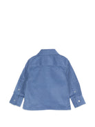 Camicia per neonato Trussardi Kids blu con effetto velluto a coste TIA26074CA AVIO TRUSSARDI KIDS 