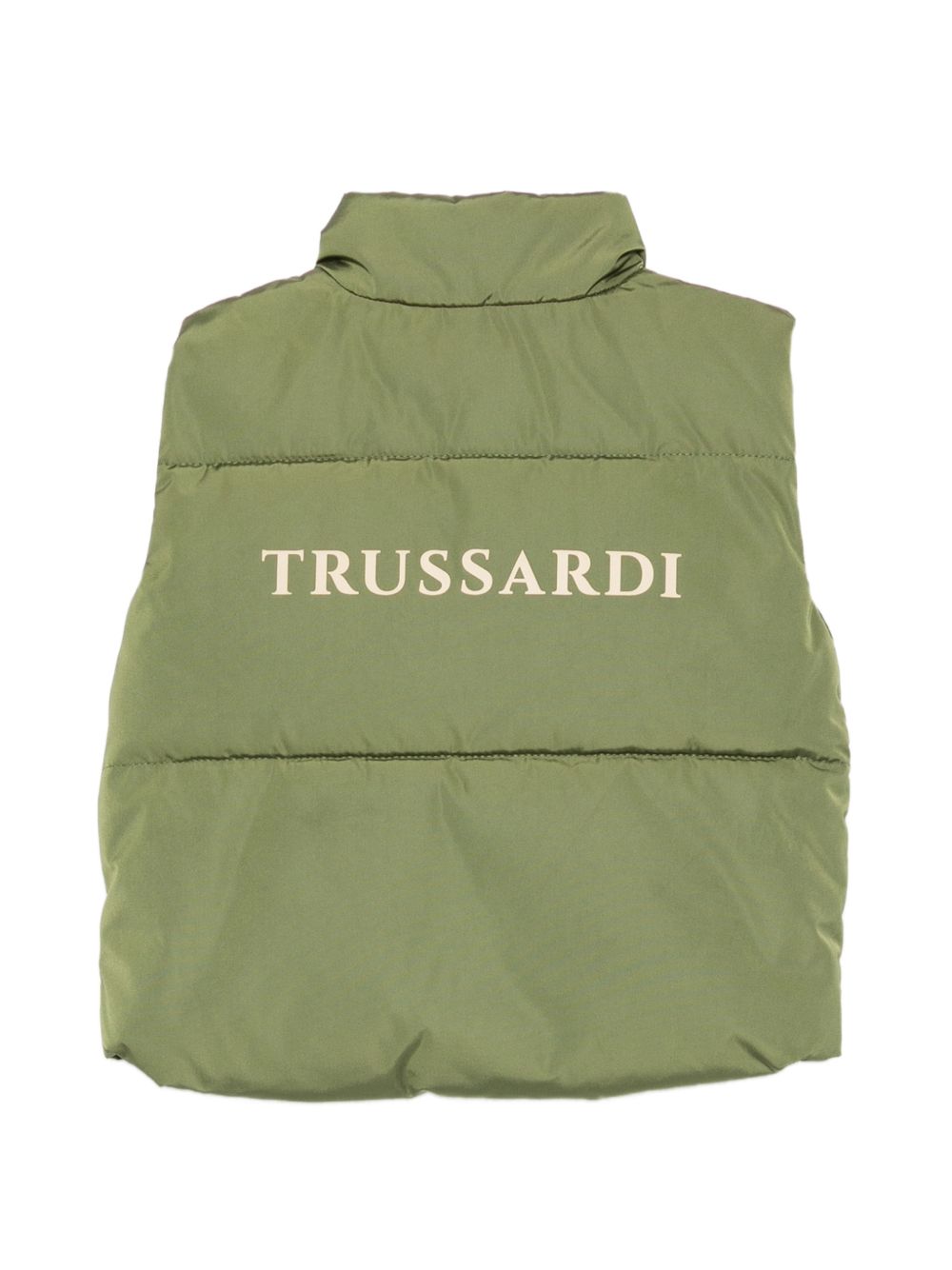 Gilet per neonato Trussardi Junior verde imbottito trapuntato TIA26081PI CYPRESS TRUSSARDI KIDS 