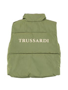 Gilet per neonato Trussardi Junior verde imbottito trapuntato TIA26081PI CYPRESS TRUSSARDI KIDS 