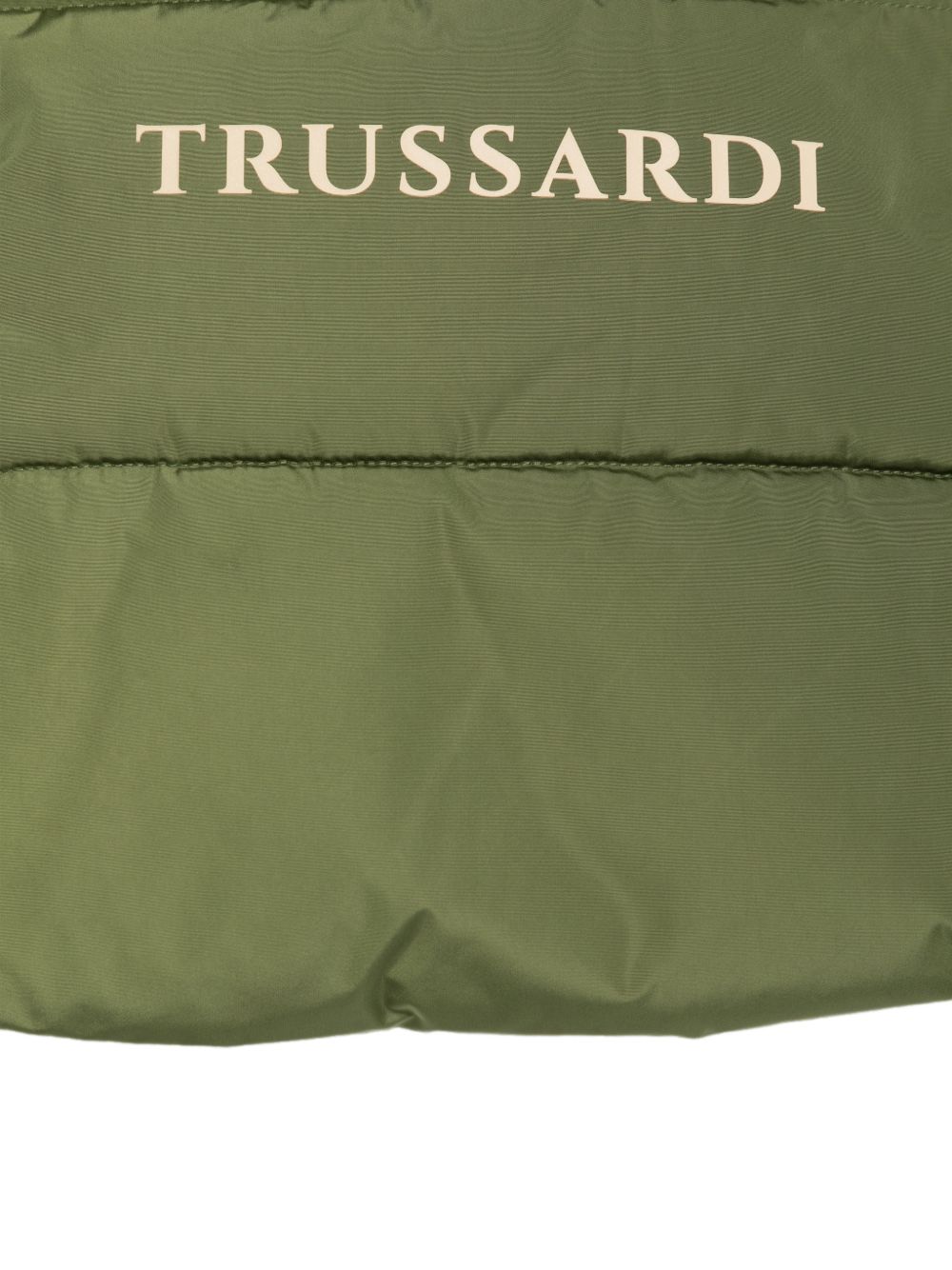 Gilet per neonato Trussardi Junior verde imbottito trapuntato TIA26081PI CYPRESS TRUSSARDI KIDS 