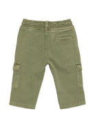 Cargo per neonato Trussardi Kids verde con tessuto in twill TIA26088PA CYPRESS TRUSSARDI KIDS 