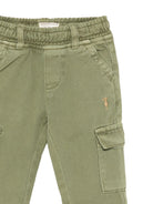 Cargo per neonato Trussardi Kids verde con tessuto in twill TIA26088PA CYPRESS TRUSSARDI KIDS 