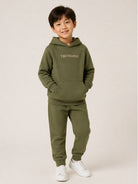 Completo per bambino Trussardi Junior verde con logo sul davanti TIA26102CF CYPRESS TRUSSARDI KIDS 