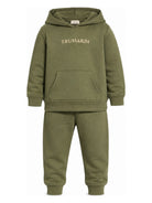 Completo per bambino Trussardi Junior verde con logo sul davanti TIA26102CF CYPRESS TRUSSARDI KIDS 