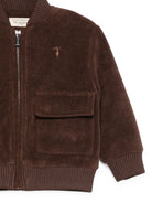 Giubbino per neonato Trussardi Kids marrone con due tasche applicate TIA26106FE BROWN TRUSSARDI KIDS 