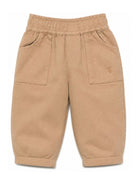 Pantaloni per neonato Trussardi Kids marroni con due tasche applicate frontali TIA26117PA BROWN TRUSSARDI KIDS 