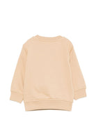 Felpa per neonato Trussardi Kids beige con logo ricamato sul davanti TIA26168FE CAMEL TRUSSARDI KIDS 