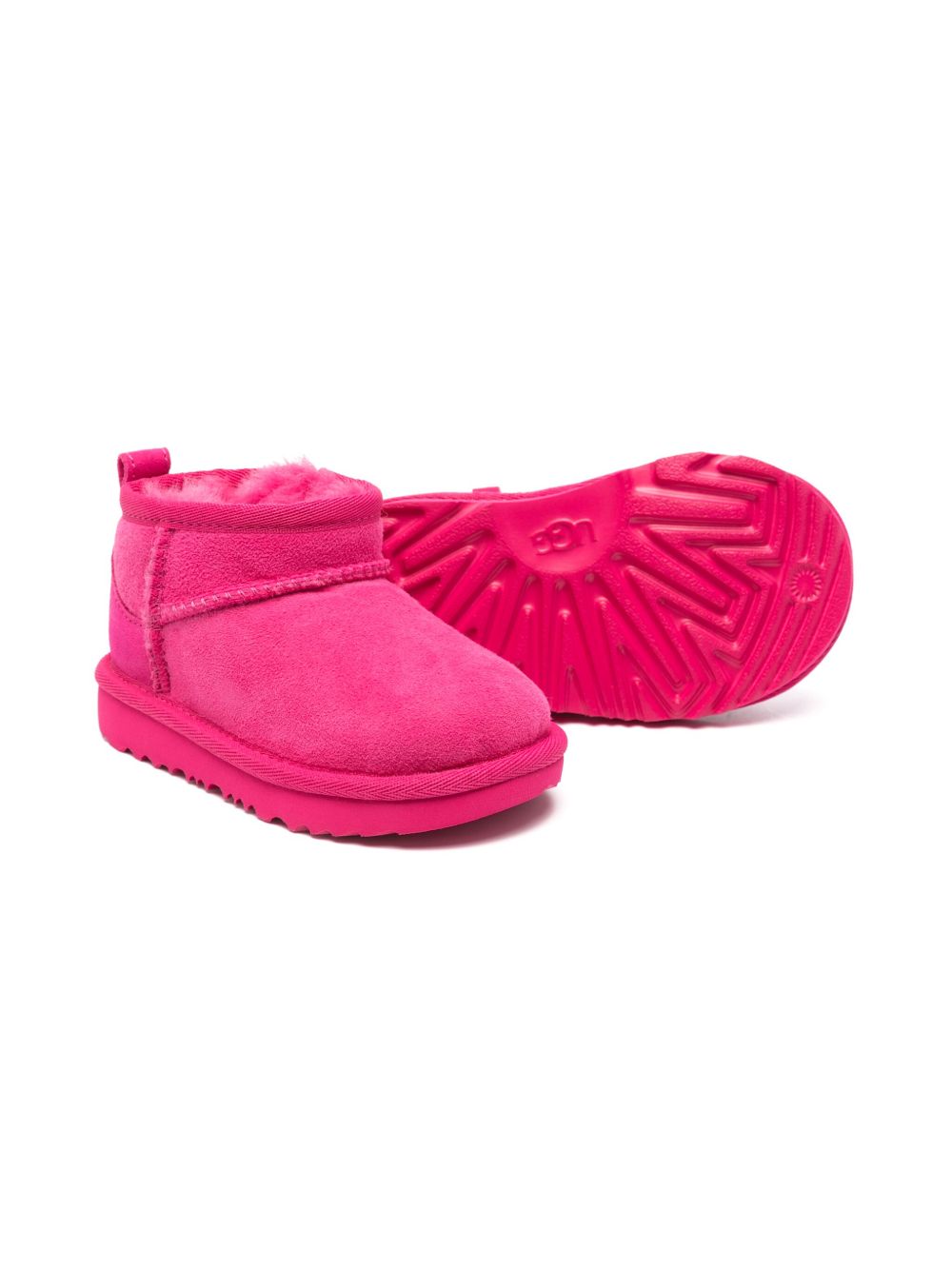 Stivali Classic Ultra Mini per bambina Ugg Kids fucsia con linguetta sul tallone 1130750T BHTF UGG KIDS 