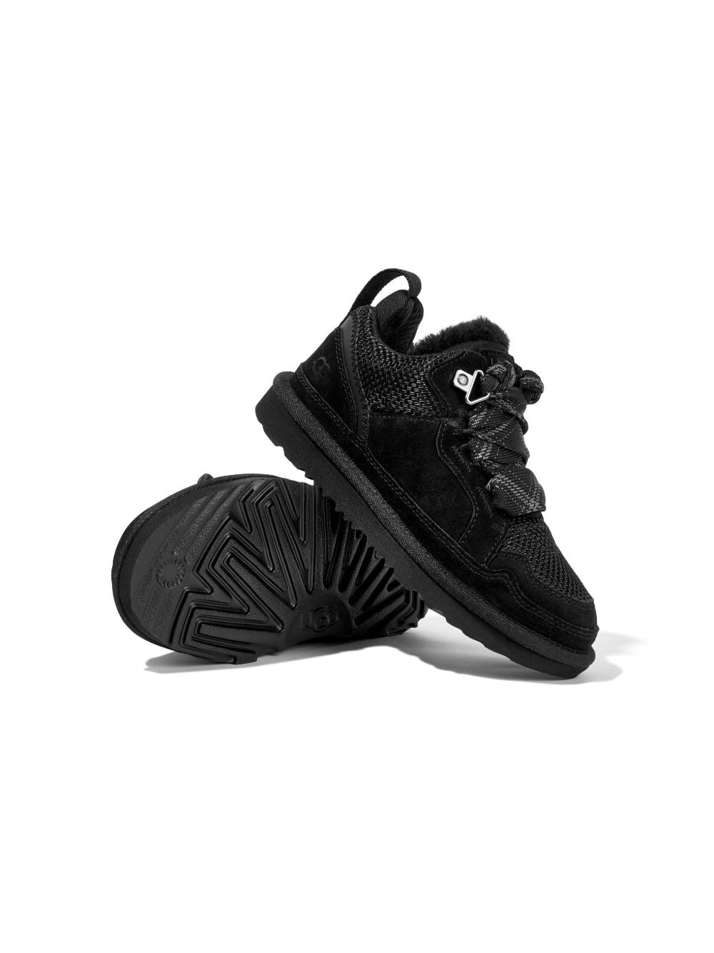 Sneakers Lowmel per bambino Ugg Kids nere con design a inserti 1152410K BLK UGG KIDS 