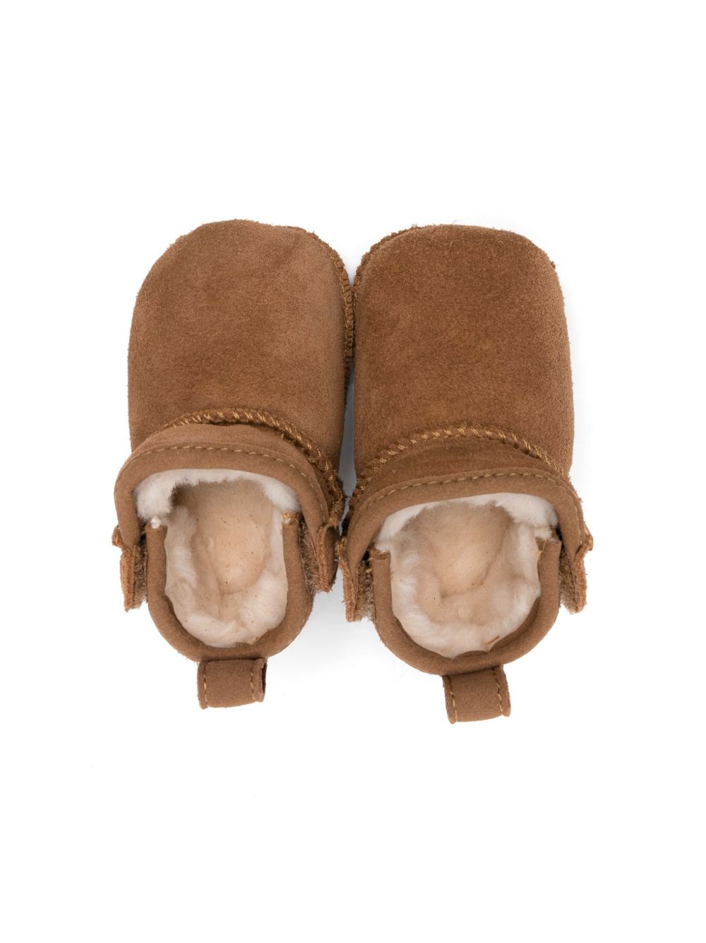 Stivaletti Classic Ultra Mini per neonati UGG Kids marrone con applicazione posteriore con logo 1157690I CHE UGG KIDS 