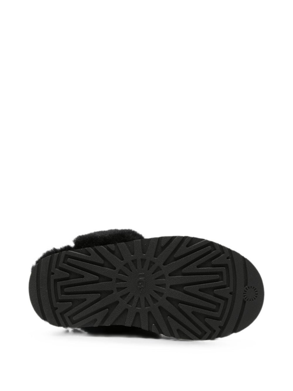 Ciabatte Disquette Slipper per bambina Ugg Kids nere con collarino in montone 1171199K BLK UGG KIDS 
