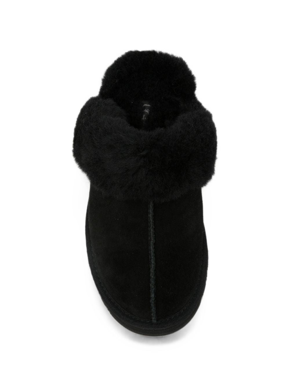 Ciabatte Disquette Slipper per bambina Ugg Kids nere con collarino in montone 1171199K BLK UGG KIDS 