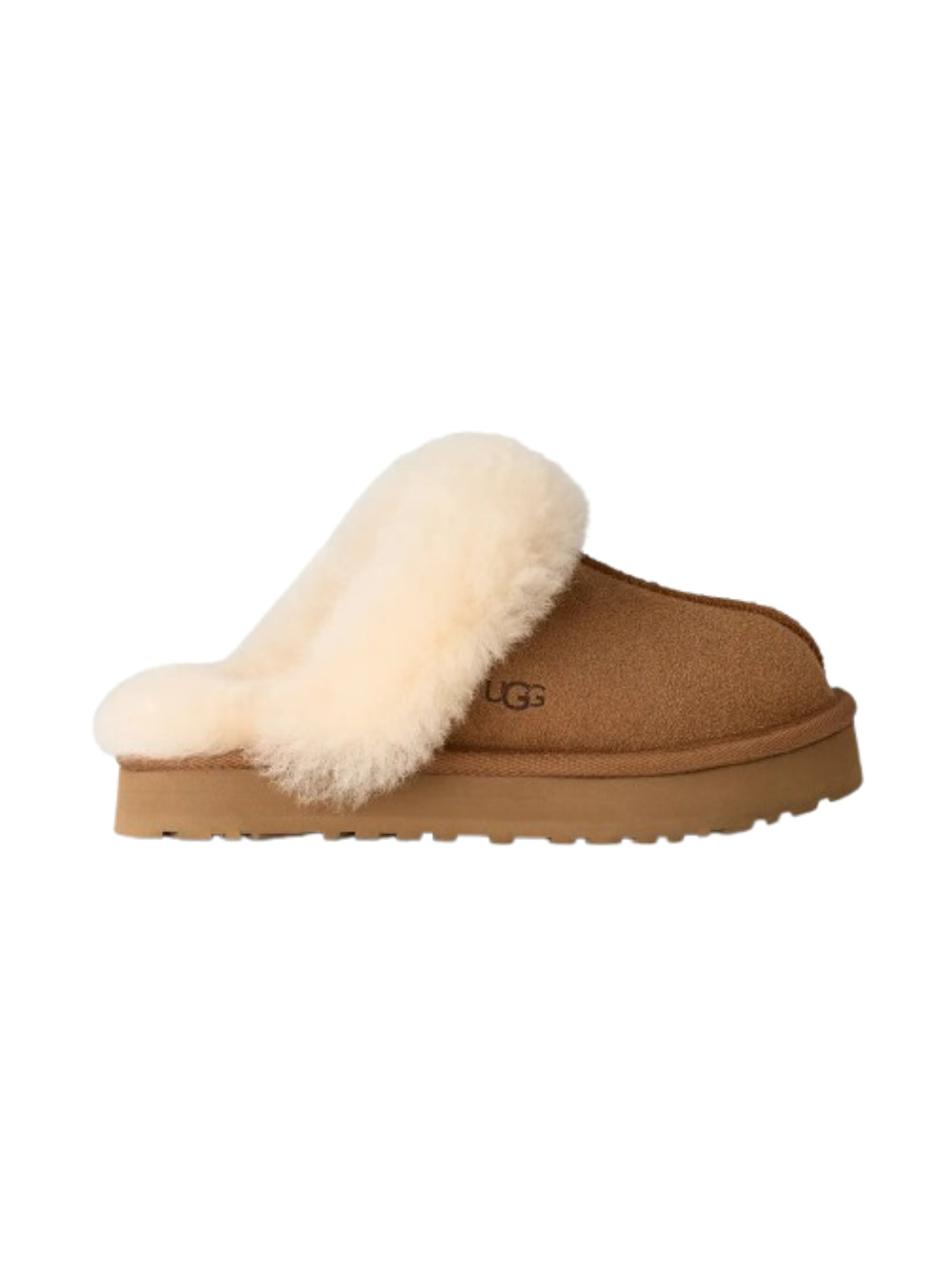 Ciabatte Disquette per bambina UGG Kids marrone con finitura in shearling 1171199K CHE UGG KIDS 