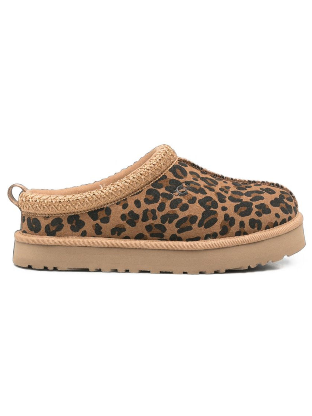 Ciabatte per bambina UGG Kids animalier con ricamo 1183570K TAN UGG KIDS 