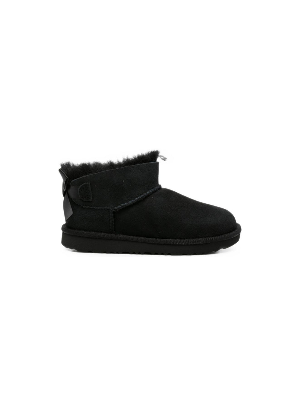Stivali Ultra Mini Bailey bow per bambina Ugg Kids neri con dettaglio fiocco sul retro 1185920K BLK UGG KIDS 